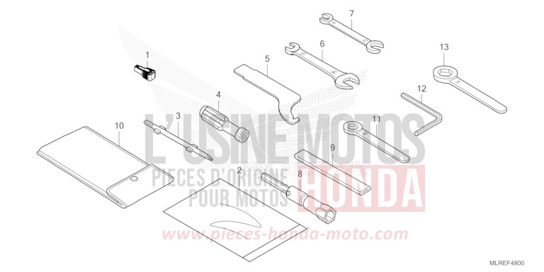 OUTILS de Hornet 500 GRAPHITE BLACK (NHB01) 2026